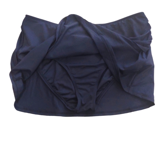 Land's End bathing suit bottom women's size 12 navy blue - Picture 4 of 5